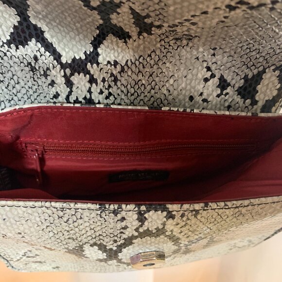 Nine West Grey and Black Faux Snake Skin Purse - Picture 5 of 10